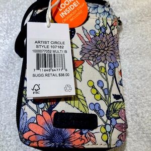 Sakroots Red & Yellow In Bloom Smartphone Wristlet VEGAN MSRP $38